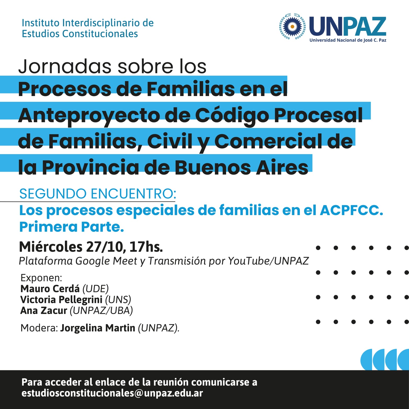 Jornadas_Anteproyecto Código Procesal de Familias, Civil y Comercial_UNPAZ